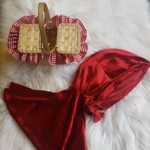 Little red ridinghood basket and cape